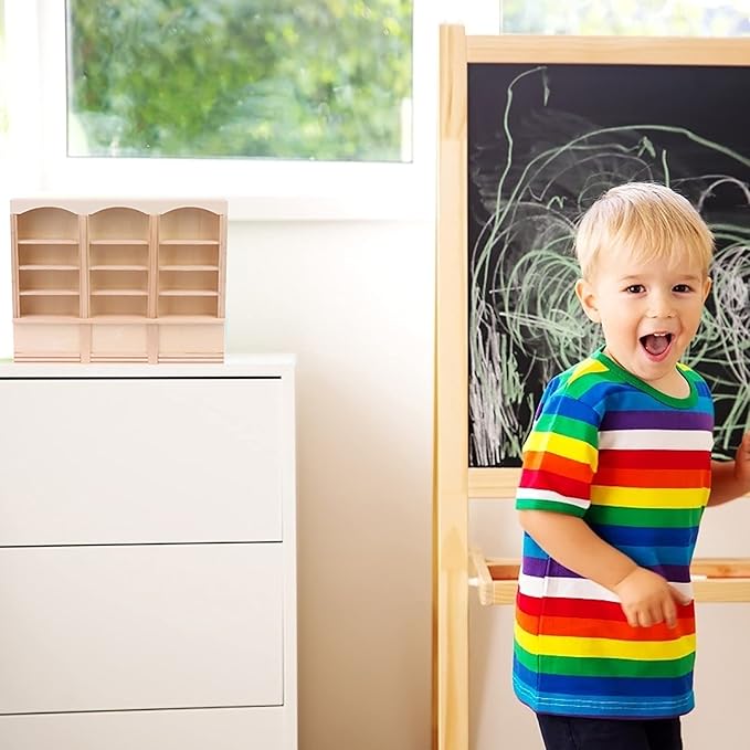 1:12 Scale Dollhouse Miniature Bookcase Display Shelf Locker Exquisite Doll House Furniture Decor Accessories for Mini Book Storage Scene Layout Collection Display for Dollhouse Enthusiasts