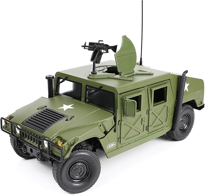 1/18 Hummer H1 Vehicle Model Military Truck Off Road Vehicle Diecast Metal Model Kit Armored Car Military Multifunctional Truck Armored Car Miniature for Adults Collection or Gift