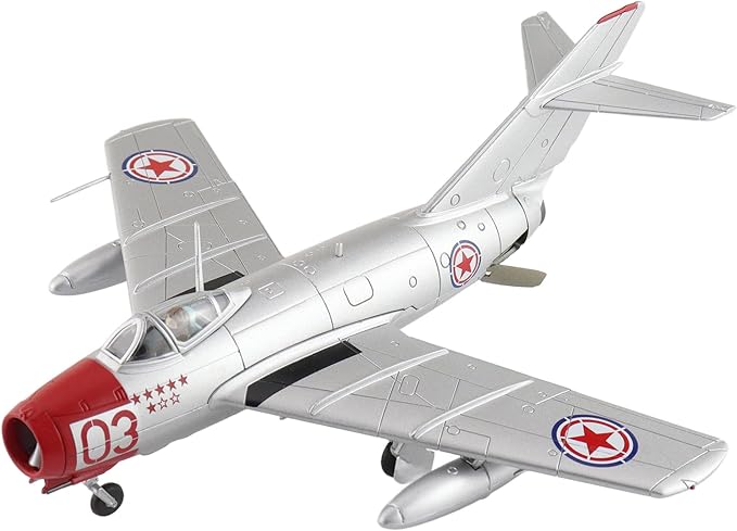 Hobby Master | 1:72 Scale Diecast Military Aircraft Replica | MIG-15bis Red 03, Chinese People's Volunteers Air Force, North Korea, 1950s | Model HA2426