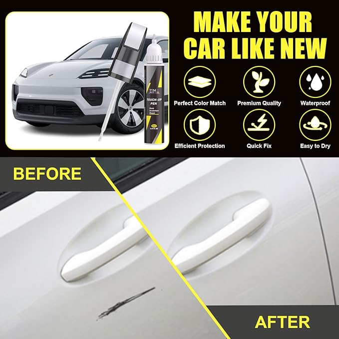 XNA Oak Green Metallic Neo(M6E) for Porsche Touch Up Paint, Car Scratch Remover for Nicks and Chips Repair, 2-In-1 Quick & Easy Fix Car Scratch Repair Kit with Exact Color-Matched