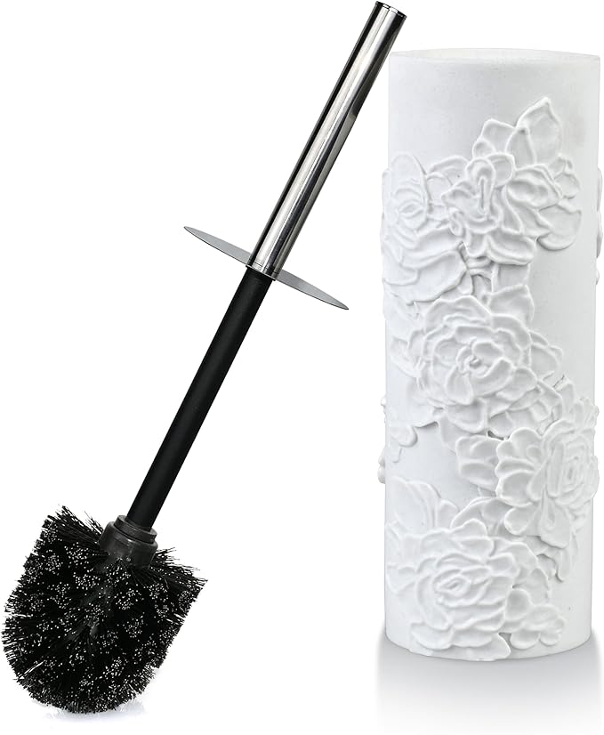 Indecor Home Toilet Brush and Holder Set for Bathroom, Stylish and Durable Cleaning Tool with Modern Design, Compact for Efficient Cleaning