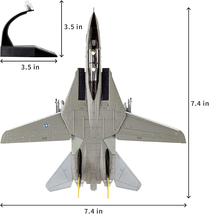 HANGHANG F14 Tomcat Fighter Plane Diecast Military Model Metal Airplane for Collection or Gift