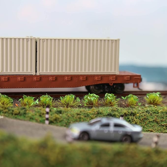 Miniature Vegetation Artificial Flower Cluster with Model Bases War Game Lowland Scenery (D)