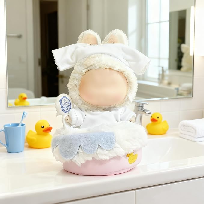 2026 New Adorable One-Piece Tub Clothes for 17cm Dolls, Outfits for Clothes Set, Cute Dolls Keychain Accessories (Doll Not Included)