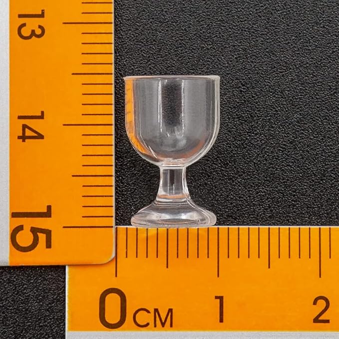 Odoria 1/12 Miniature Empty Wine Glasses Dollhouse Decoration Accessories, 12Pcs