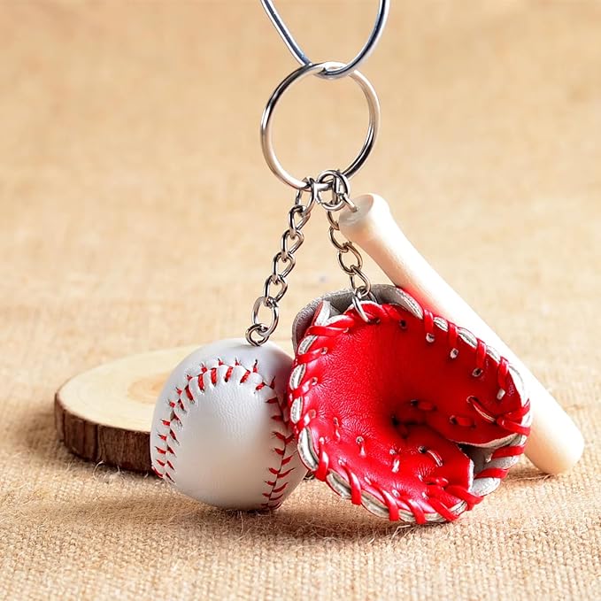 COSTOYFUN Mini Cute Soccer Keychain Bowling Tennis Baseball Keychain for Men Women Boys Girls Gift