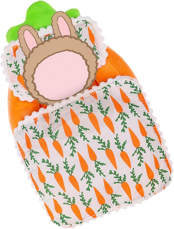 17cm La Booooo Booooo Doll Beds, La Booooo Booooo Furniture, Carrot Pattern Compatible with la Booooo Booooo Dolls