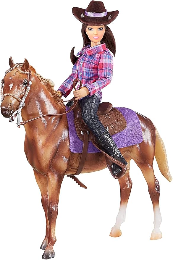 Breyer Freedom Series (Classics) Western Horse & Rider Doll Set | (1:12 Scale) | Model #61116,Multicolor