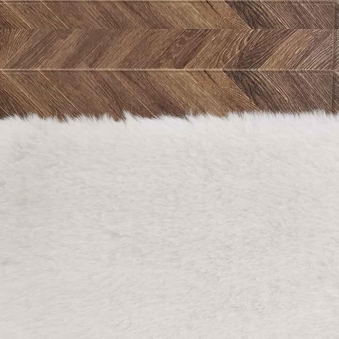 1 Pc Dollhouse Miniature Carpet, Fluffy Mini Dollhouse Rug, Doll House Rug, Parent-Interaction Lightweight for 1/12, 1/8, 1/6 Dollhouse, Dollhouse Decor (White Round S)