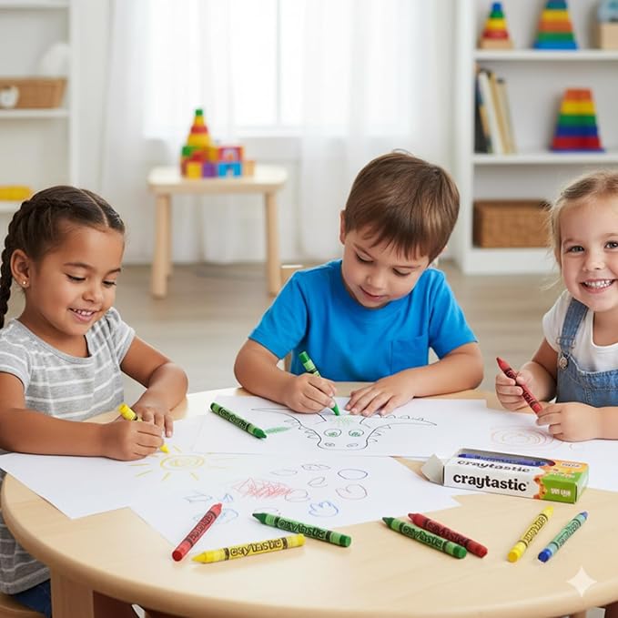 (450) 4-Packs of Premium Crayons (Red, Green, Blue, Yellow) SAFETY TESTED COMPLIANT WITH ASTM D-4236 (1800 Total Crayons)