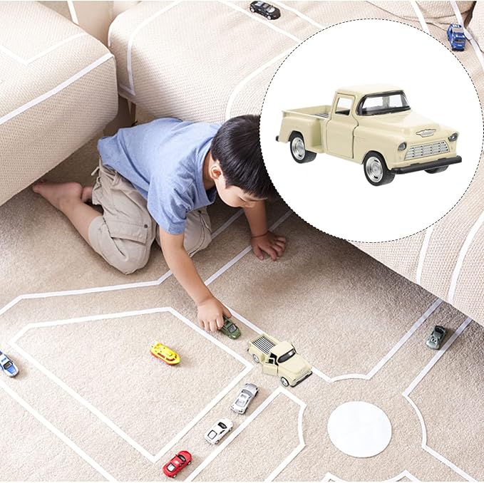 Toy Trucks Mini Metal Pickup Truck Model Toy 4.92In Miniature Vintage Diecast Tabletop Decorative Car for Kids Party Supplies and Collectible