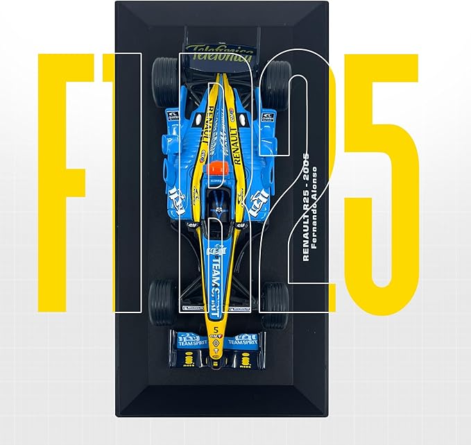 1:43 F1 Team R25-2005 Collection Formula 1 Race 5# Model Inspired by Fernando Alonso Diecast Collectible Model