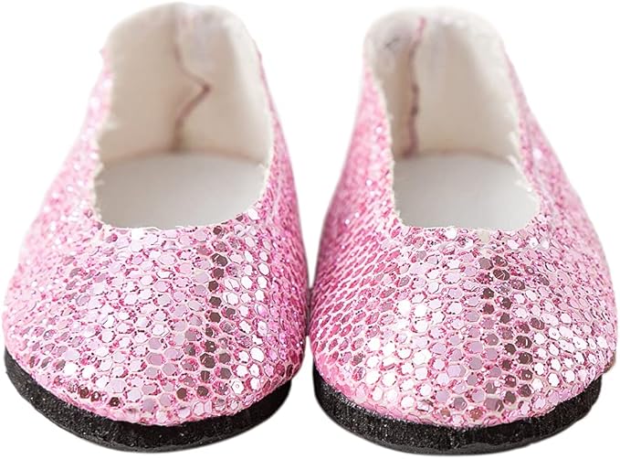 8 Pairs Doll Shoes Fit 14.5 inch American Doll Wellie Wishers Doll Including Boots, Sandals, Sneakers, Leather Shoes, etc