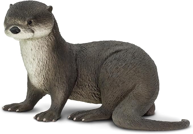 Safari Ltd. River Otter Figurine - Lifelike 5.5" Animal Figure - Educational Toy for Boys, Girls, and Kids Ages 3+