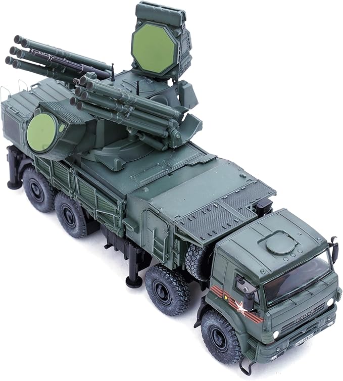 Motor city classics Panzerkampf | 1:72 Scale Model Collectible Military Diecast | Pantsir-S1 Air Defense System Victory Day Parade | Model 12214PB