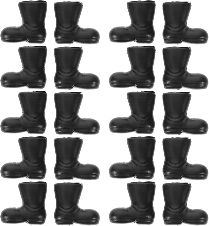 Gatuida Miniature Santa Claus Boots - 100 Pcs Dollhouse Christmas Shoes Models for DIY Crafts and Decorations, Perfect for Holiday Centerpieces and Festive Projects