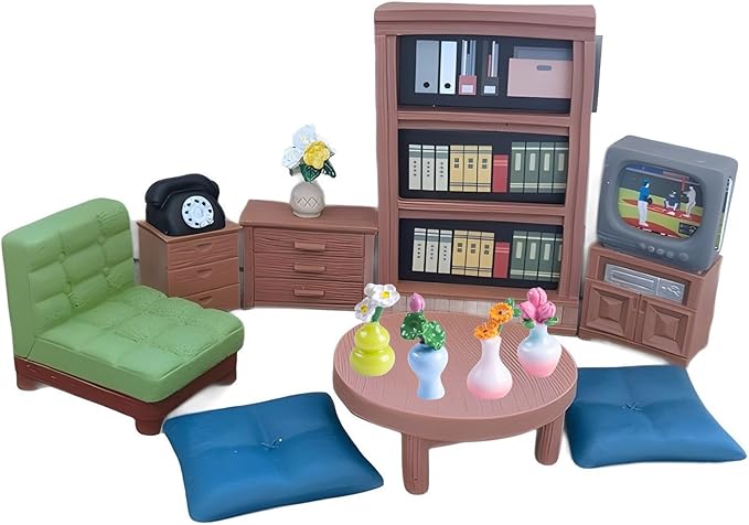 8-Pcs Miniature Greenery Flower Set – Tiny Artificial Plants and Bonsai Ornaments for Crafts, DIY Decorations, Home & Fairy Garden Décor, Tabletop Display, Includes Roses, Lotus, Sunflowers & Lilies