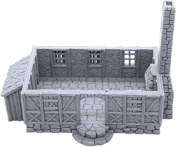 Perfectly Normal House by Printable Scenery, 3D Printed Tabletop RPG Scenery and Wargame Terrain 28mm Miniatures