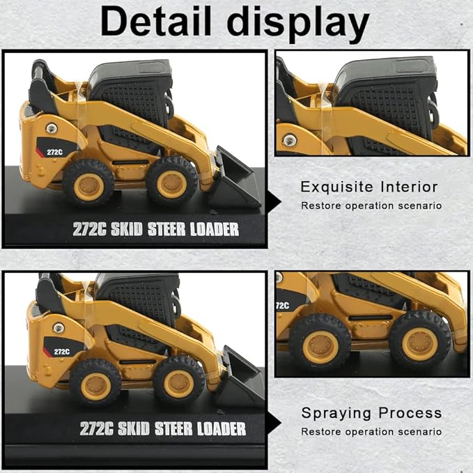 EROCK 1:160 N Scale Alloy Construction Vehicles - 1 Pcs, Die Cast Mini Construction Truck Toys, Engineering Vehicle Model for N Scale Railroad, Train Set, Collection, Age 8+