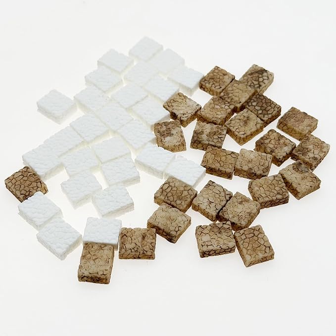 Cayway Fairy Garden Accessories, 50 PCS Miniature Stone Steps Miniature Garden Micro Landscape Decoration for DIY Craft, Scenes