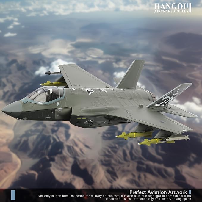 HANGHANG 1/72 Military Model Plane F-35A Hunt Lightning II Alloy Fighter Plane Model Model Airplane for Collections and Displays