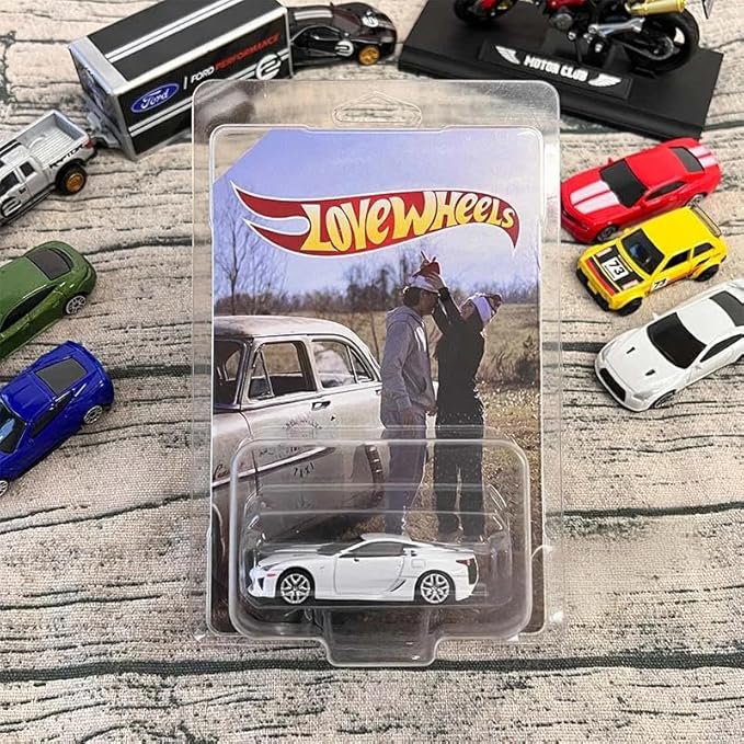 Personalized Car Toy Model Vehicle Custom Acrylic Car Standee – Custom Display with Photo & Text for Car Models, Valentine's Day Anniversary Birthday Gift for Her/Him Couples