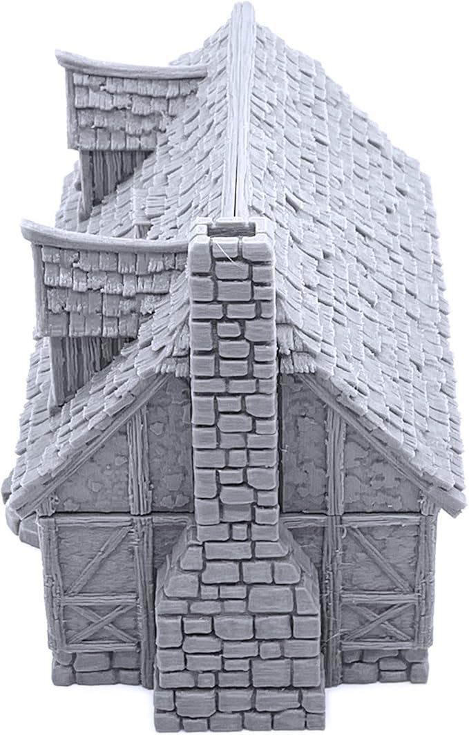 Perfectly Normal House by Printable Scenery, 3D Printed Tabletop RPG Scenery and Wargame Terrain 28mm Miniatures