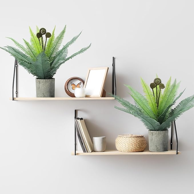 FAVOWREATH 2 Pack Small Fake Plants Potted Artificial Plants Indoor for Home Decor Office Room Farmhouse Indoor Table Bathroom Decor