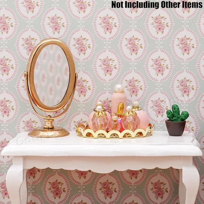 Odoria 1/12 Miniature Perfume Tray Dollhouse Decoration Accessories, Pink