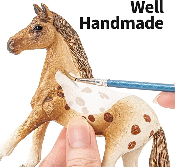 8PCS 6" Large Horse Figurines Animal Toys for Kids, Realistic Plastic Farm Animal Figurines Toys for Toddlers, Horse Party Favors Birthday Gift Cake Toppers for Boys Girls
