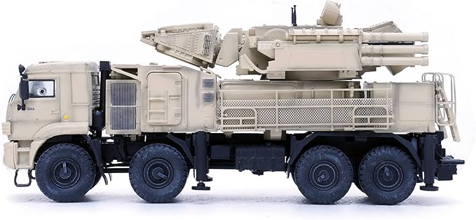 Panzerkampf | 1:72 Scale Model Military Diecast | Pantsir-S1 air Defense System Sand Color Scheme,Syrian Goverment Force | Model 12217PB