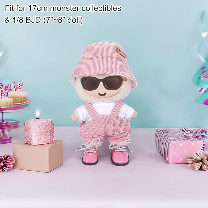 2 Pairs Mini Shoes 1/8 BJD Doll Shoes PU Leather Cute Elf Shoes (2 Colors)