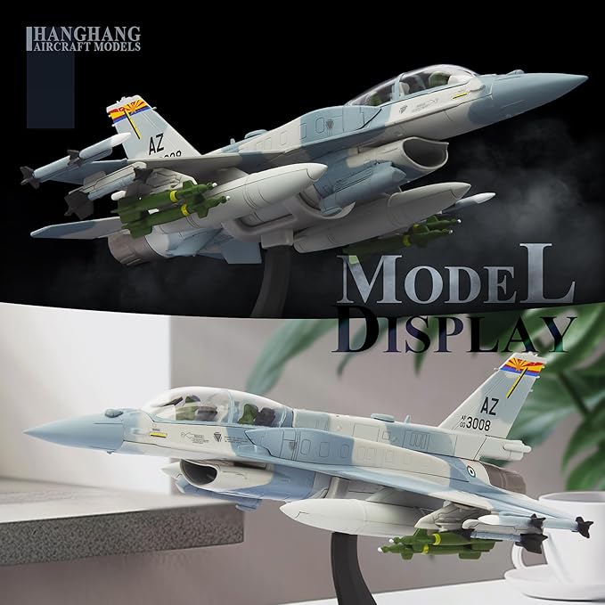HANGHANG 1/72 Military Model Plane F16F UAE Alloy Fighter Plane Model Airplane for Collection and Gift