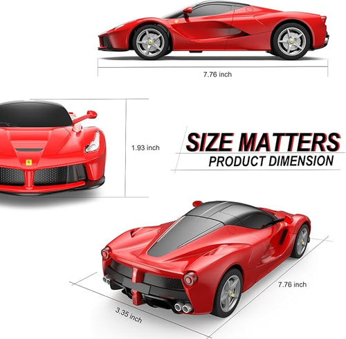 1:24 Scale Remote Control Car for Ferrari, Model RC Cars for LaFerrari with 2.4GHz, Electric Sport Racing Hobby Vehicle Gift for Adults, Kids, Boys, Girls - Red