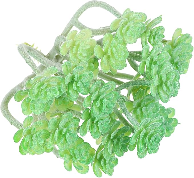 PATIKIL Mini Artificial Succulent Plants, Fake Succulents Plant Unpotted Realistic Textured Succulents for Home Garden Decoration, Green