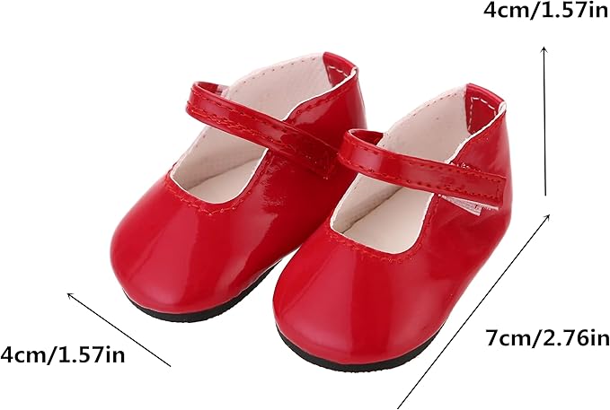 6 Pairs Doll Shoes Fits 18-Inch American Doll Accessories