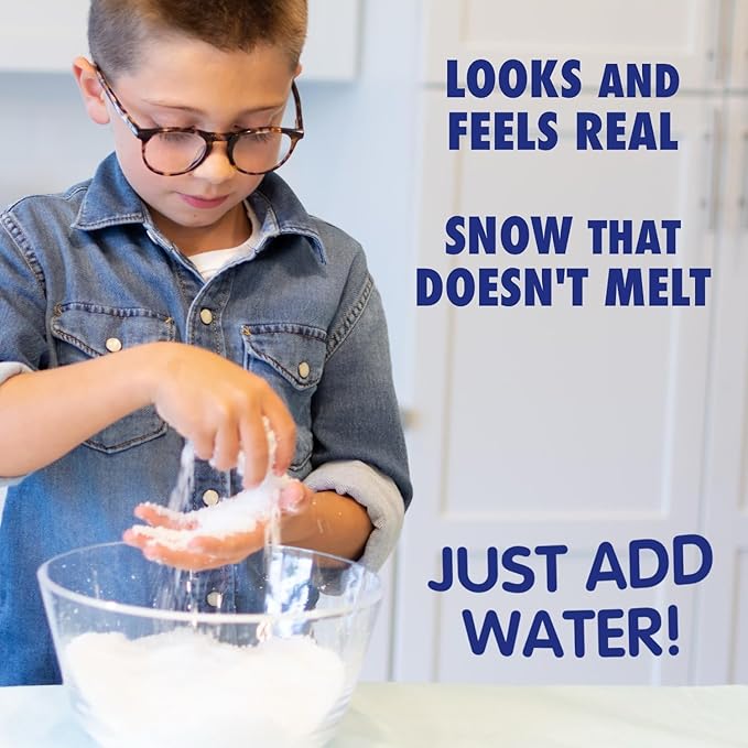 Snow in Seconds Small Instant Snow Artificial Snow - As Seen on Shark Tank - Make Cloud Slime