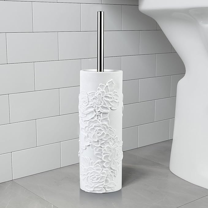 Indecor Home Toilet Brush and Holder Set for Bathroom, Stylish and Durable Cleaning Tool with Modern Design, Compact for Efficient Cleaning