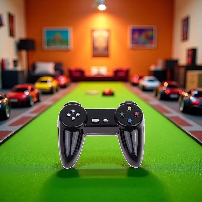 Black Dollhouse Model Gamepad Model Gamepad Dollhouse Wireless Game Controller Dollhouses Decoration 1:12 Dollhouses Décor