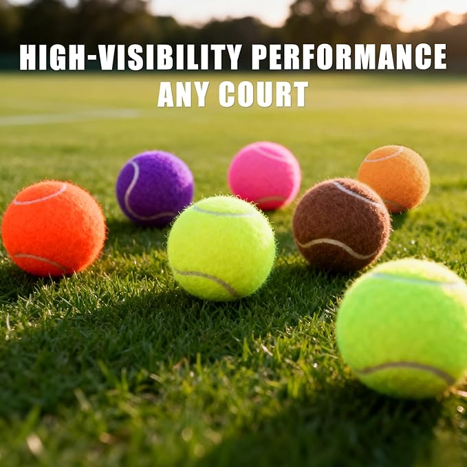 PoyPet 16-Pack Tennis Balls Bulk for Practice,Training and Beginners | Ideal for Dog Fetch,Chew and Play