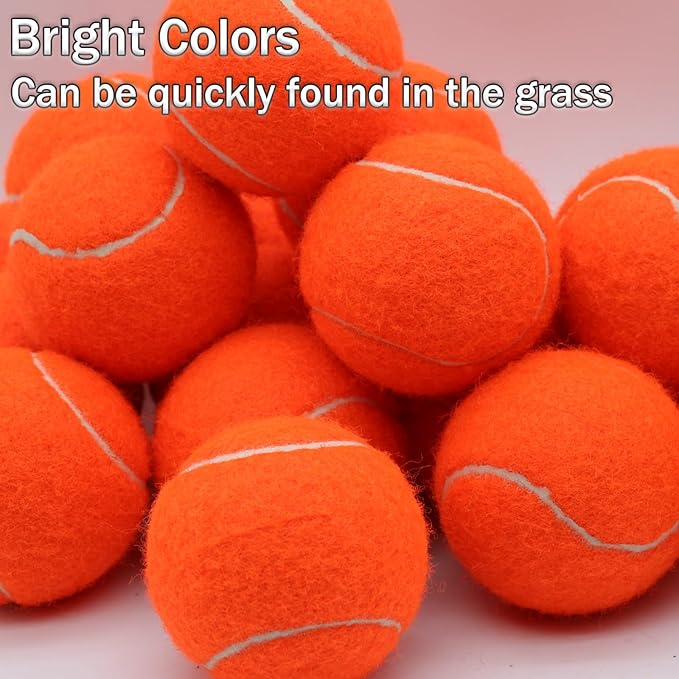 SHYUJAJIE Tennis Balls, 20 Pack Training Tennis Balls,High Elasticity Practice Tennis for Beginner, Exercise Playing Balls for Pet Dog