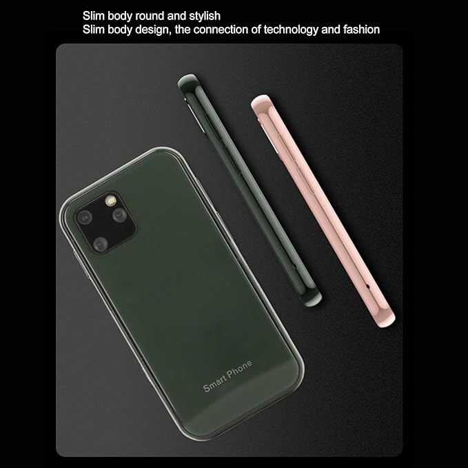 Dilwe XS11 Mini Smartphone for Kids, 3G 2.5Inch Student Pocket Cellphone 1GB 8GB Quad Core Android Cell Phones, Great Kids and Students, 2MP/5MP Camera(2.5" Green)