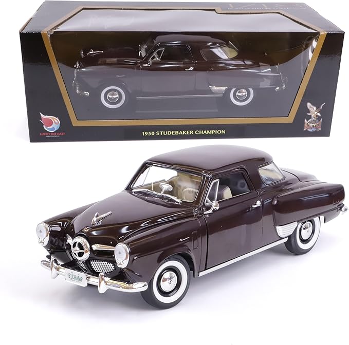 1950 Studebaker Champion 1/18 Scale Die-Cast Metal Model Premium Classic Vintage Alloy Collection Cars with Display Case, for Kids Men and Teens Dad 14+ Year