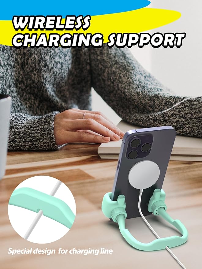 Stocking Stuffers for Teens Girls Boys Adults Cell Phone Stand: UPGRADE Adjustable Thumbs Up Lazy Phone Holder for Desk Cool Gadgets Fun Birthday Gift Ideas for Kids Teenager Women Gifts for Christmas