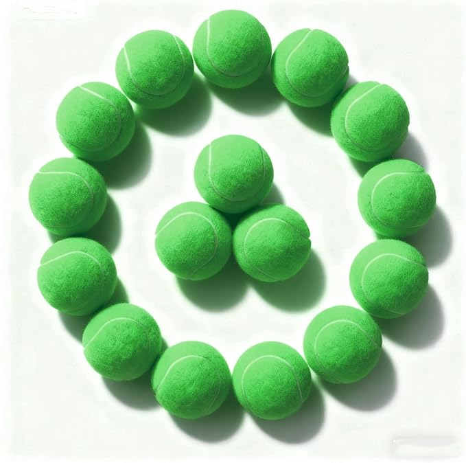 PoyPet 16-Pack Tennis Balls Bulk for Practice,Training and Beginners | Ideal for Dog Fetch,Chew and Play