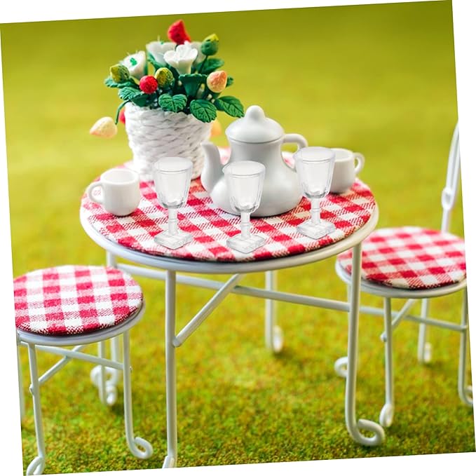 Milisten 5sets Miniature Wine Glasses Miniature Cups for Dollhouse Decor Kids Toddler Toys 20pcs*5