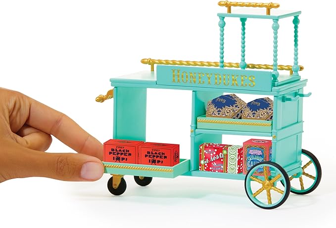 MGA's Miniverse Make It Mini Honeydukes Trolley Harry Potter Mini Collectibles, 50+ Pieces, DIY, Resin Play, Replica Food, NOT Edible, Collectors, 8+