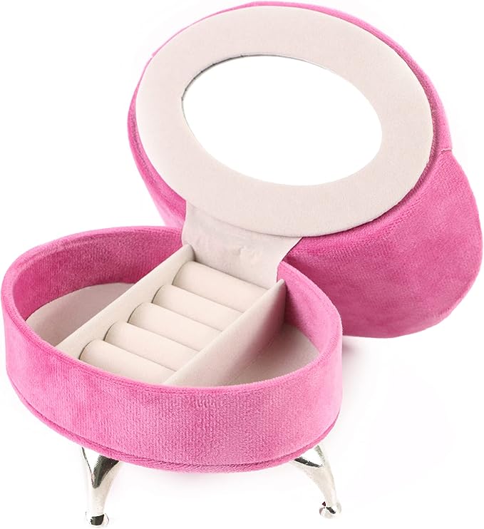 CONCISE Adult Dollhouse Furniture 1/6 1/12 Scale Miniature Velvet Sofa Hidden Jewelry Box for Women 14+ Collectors Ring Earring Necklace Bracelet Trinket Keepsake Storage Diorama Model Kit Display