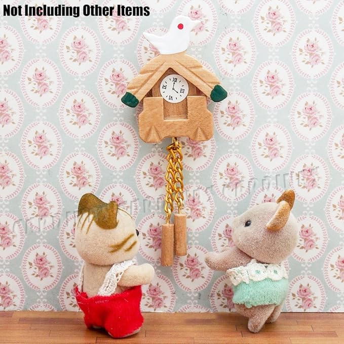 Odoria 1/12 Miniature Cuckoo Clock Dollhouse Decoration Accessories
