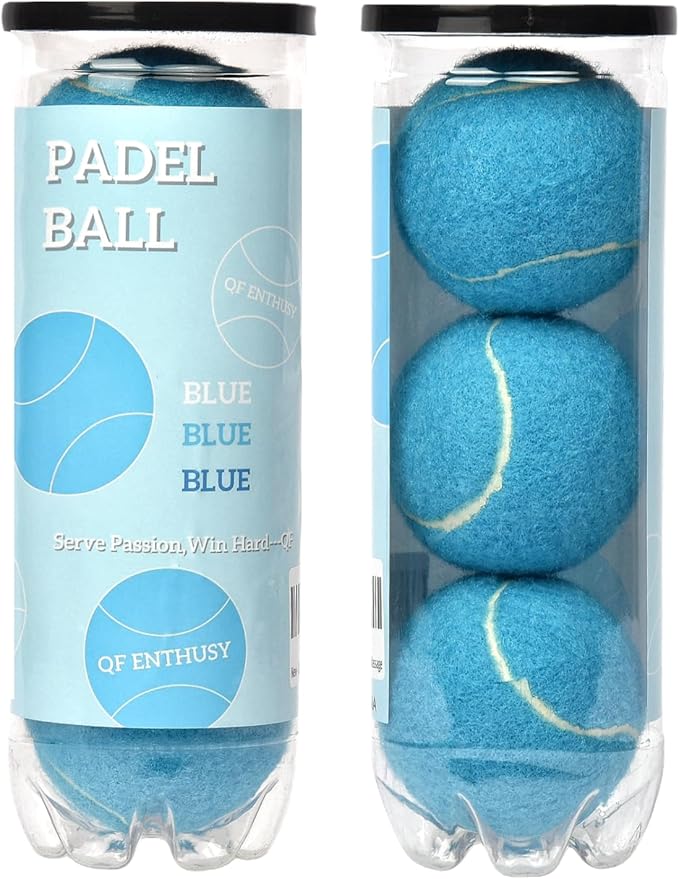 QF ENTHUSY Pink Tennis Balls, 3 Pack Colored Tennis, Suitable for Beginner, Training, Matches & Practice Sessions